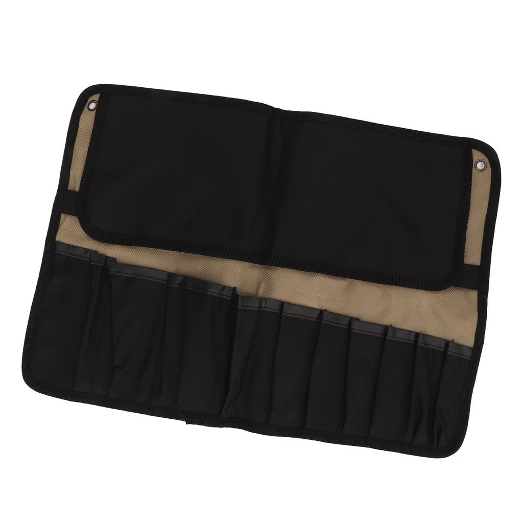 Motorcycle Roll Tool Pouch Large Capacity Thick Portable Multi Hanging Tool Bag
