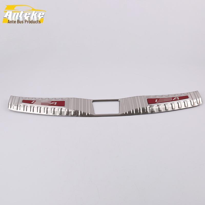 18 CHR Tylna płyta ochronna: Pedał Ochronny Klapy Bagażnika Ze Stali Nierdzewnej Dekoracyjny Cekin.