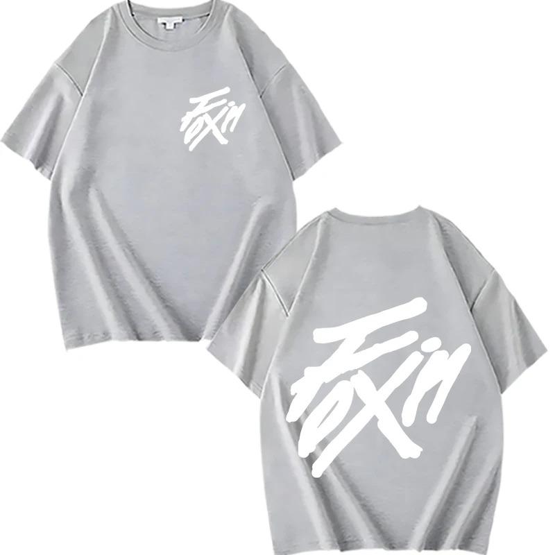 2026 Kpop ATEEZ _FlX ON_ Merch Zipper T Shirt Men Women Oversized Cotton Hot Sale Short Sleeve Summer Top Unisex Plus Size Tops