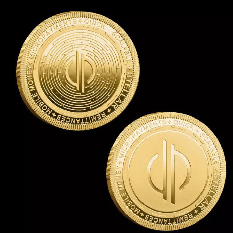 1pc Creative Digital Cryptocurrency Commemorative Coin Crypto Steem Stellar Metal Collectible Coins
