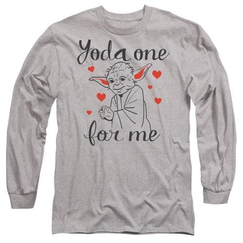 STAR WARS Unisex Adult Yoda One For Me Valentine`s Day T-Shirt