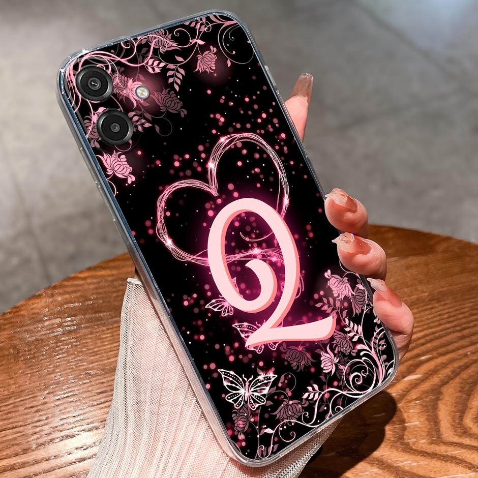 Phone Case For Samsung Galaxy A06 A07 4G 5G Cute Butterfly Letter Clear Silicone Protective Cover For SamsungGalaxyA06 A07 Funda