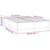 Box Spring Bed Frame Dark Blue 140 x 190 cm Velvet
