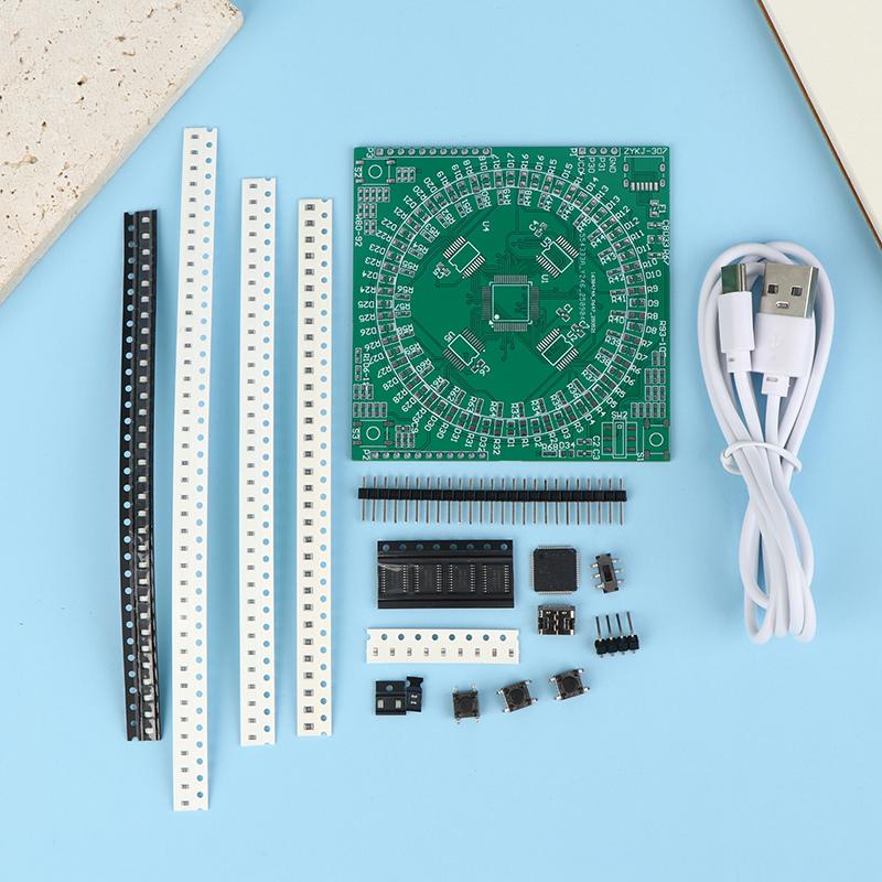 Lqfp64 Soldeeroefenkit Flow Light Circuitbord 5V Type-C Interface Diy Elektronisch Projectbord Kit Beginners Leren