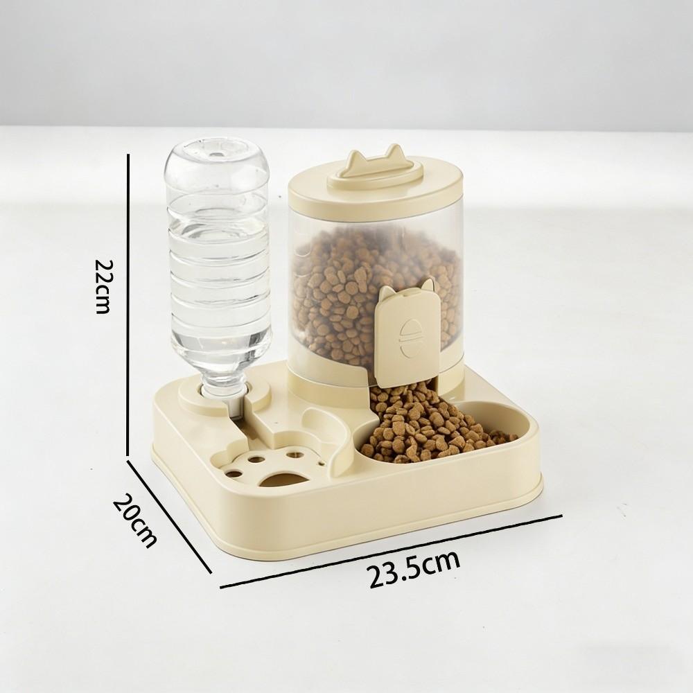 2-in-1 Pet Food Dispenser Automatic Slow Cat Dog Bowl Durable Pet Water Dispenser  Dry Food Use