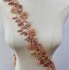 RM-802 Hot Sale Beaded Rhinestone Flower Lace Applique Trim Sewing Motif Embroidery