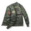 Embroidered Jacket with Cotton/thin Air Force Cotton Coat Ma1 Pilot Jacket Men's Flight Jacket