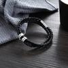 Personalized Bracelets Black Braided Rope For Men Engraved 2 Names Promised Multiturn Bangles Custom Anniversary Souvenir GiftAnniversary Gift Idea