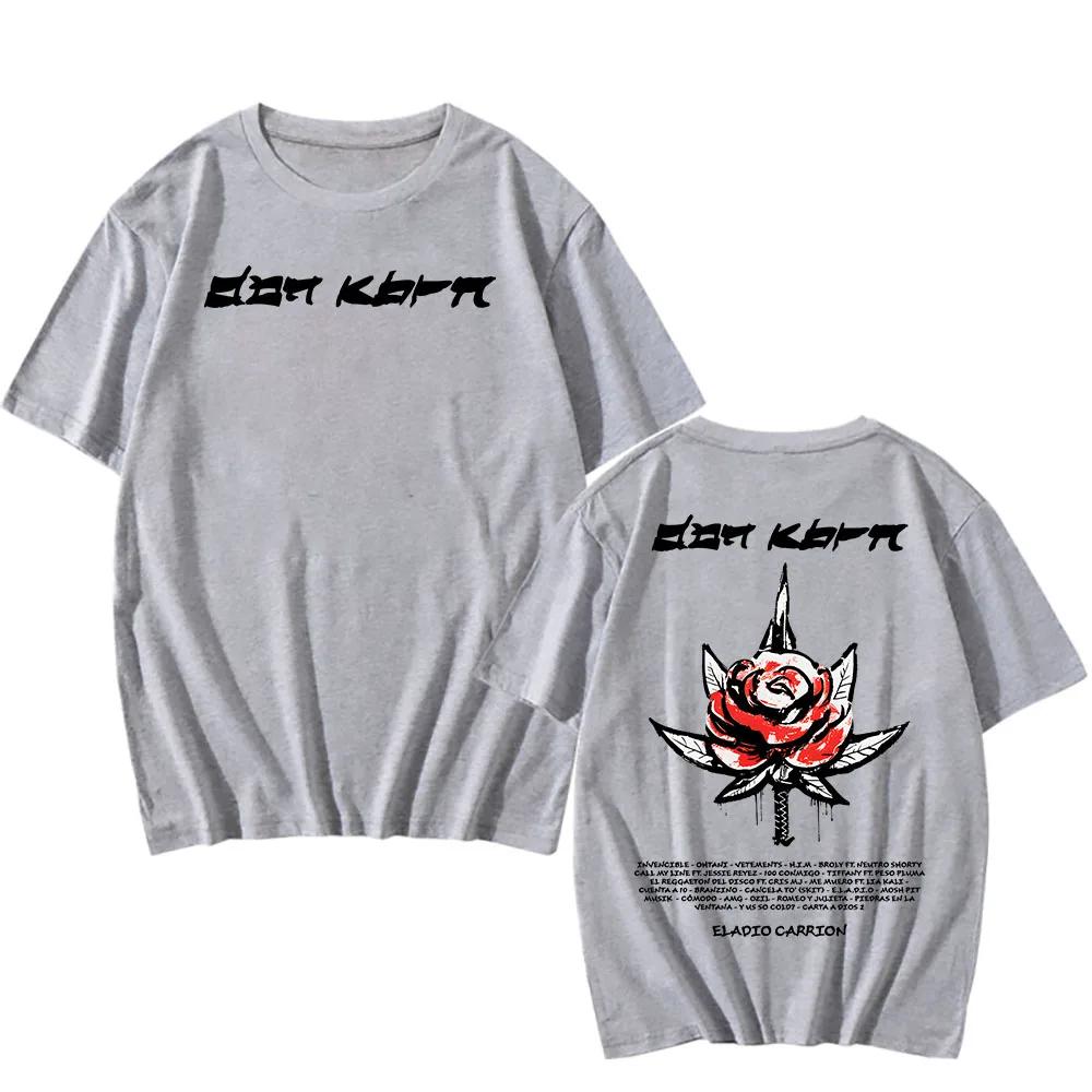 Men Tees 2026 Album DON KBRN Tshirts Singer Eladio Carrión Printing T-shirt Summer Round Neck T Shirt for Male Unisex Top Summer