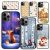 Cartoon Animal Fox Phone Case for iPhone 17 Air 16 16e 15 Plus for Apple 13 11 12 14 Pro Max Cover Coque Fundas Shell