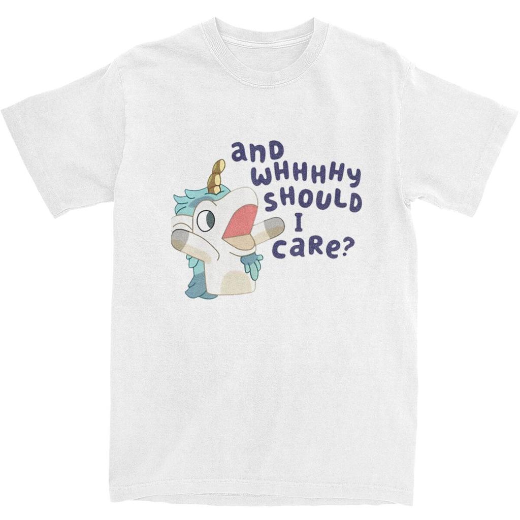 Woman Man T-Shirt Unicorse Blueys Cartoon T Shirts Hip Hop Beach Tees Vintage Casual Cotton Clothes Plus Size 5XL