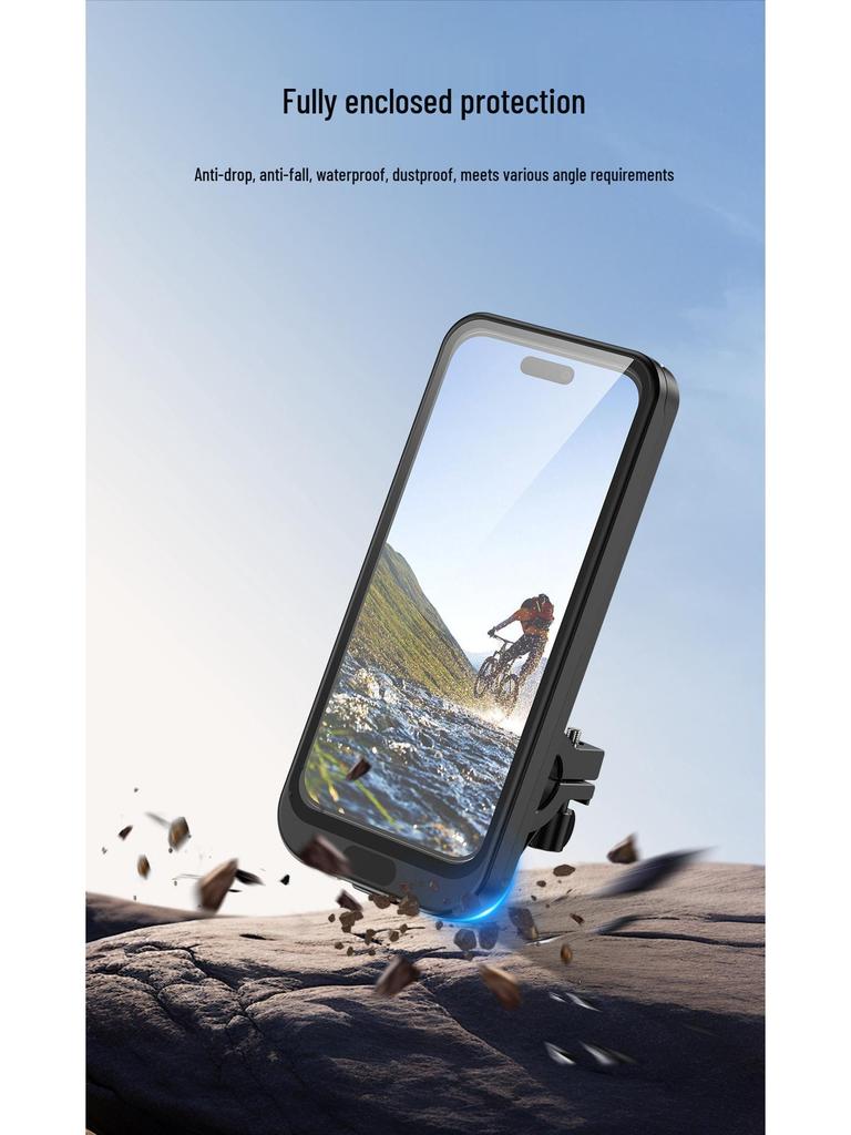 All-Weather Phone Holder for Electric Motorcycles: Waterproof, Rainproof, and Perfect for Outdoor Navigation