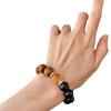Retro Natural Tiger'S Eye Stone Black Agate Citrine Bracelet Maillard Style Bracelet.