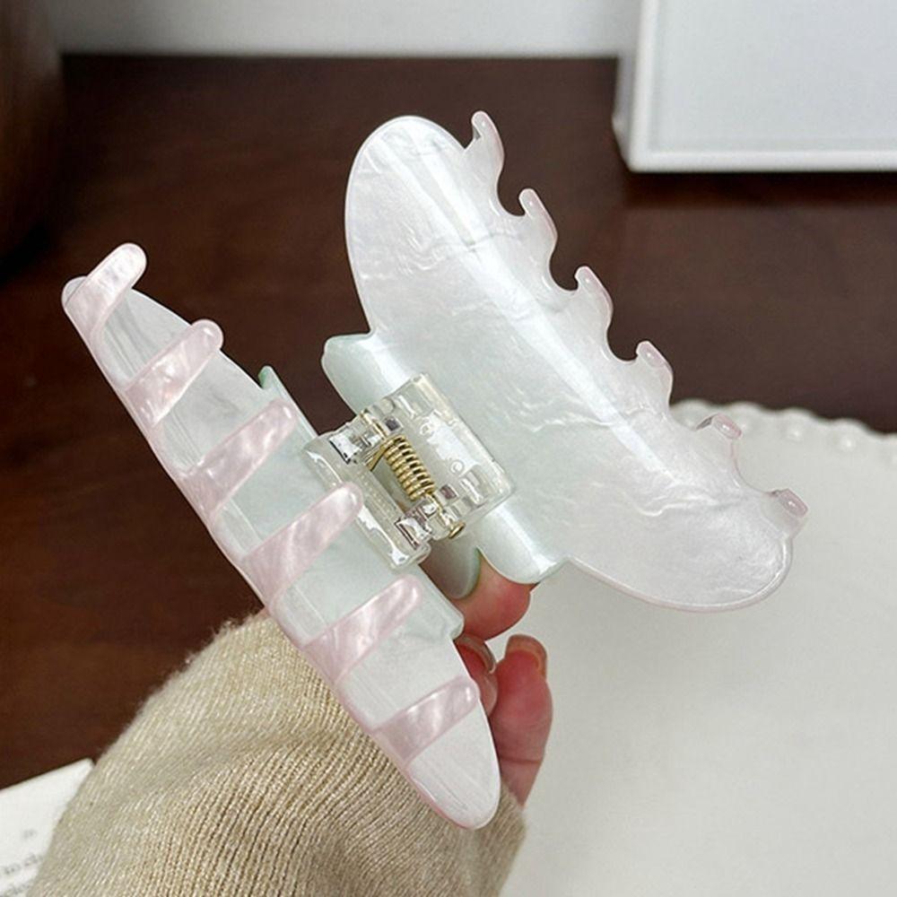 Plastic Flower Hair Clip Acrylic Large Hair Claw Creative Grab Clip  Travel