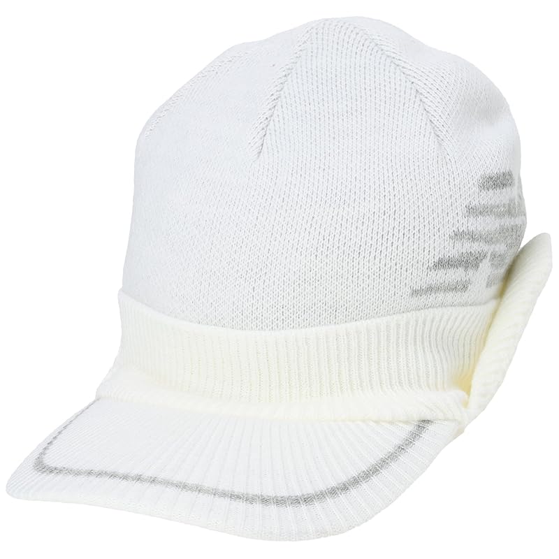 

[New Balance] golf 2WAY knit cap with brim (Folded ear muffler) / unisex 012-4287007 030_white FR