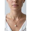 Pendentif - PEARLS &amp; COLORS - Perle de culture poire 7-8 mm - Perle blanche - Or jaune 750/18 ct - Qualité AAA+