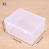 Transparent Clamshell Plastic Storage Box, Stackable Storage Box, Suitable For Office, Bathroom, Kitchen, Household Utility Box