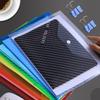 10PCS File Bag A4 Letter Waterproof Document Bag Transparent Colorful Diagonal Stripes Stationery File Bag for Office School ZYF