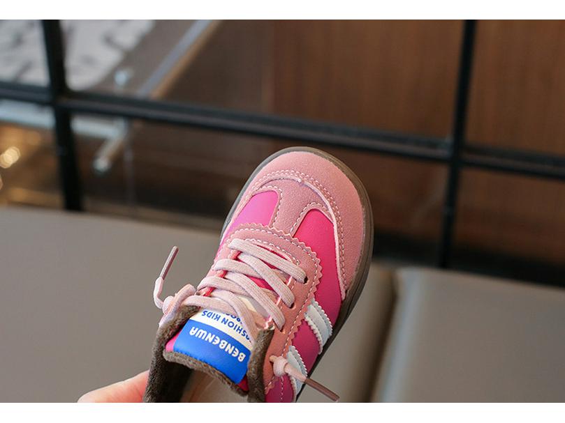 2025 Autumn/Winter Fleece-Lined Sports Shoes for Kids Aged 3-6: Girls' German Trainers & Boys' Casual Shoes