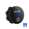 12V LED Digitální Voltmeter Vodotěsný Měřič Napětí Tester Baterií s Digitálním Dotykovým Displejovým Panelem pro Auto Loď Mořské Prostředí