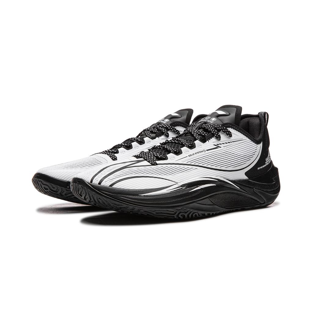 Li Ning Hurricane Storm Eye Full Palm Technology Laufschuhe Herren Basketballschuhe Weiß Schwarz ABAU083-13