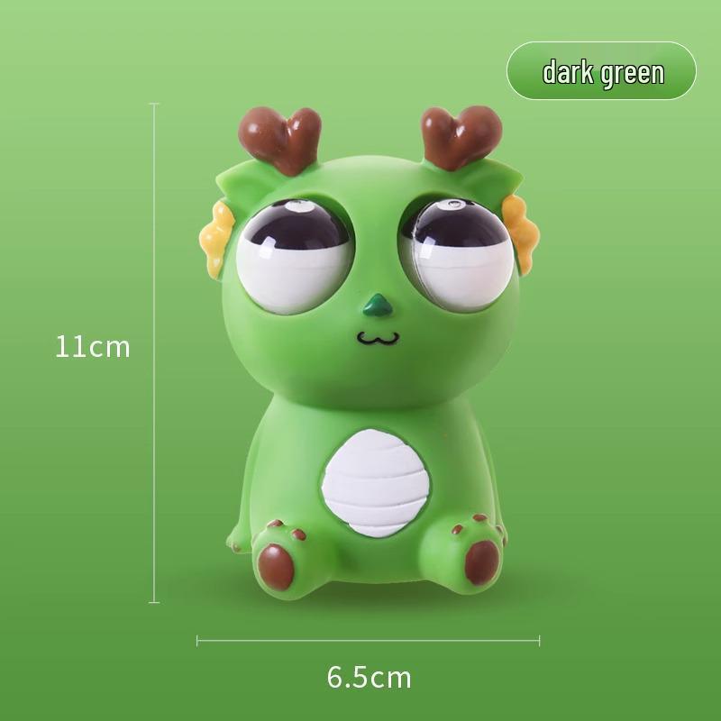 Dao Le Ge Pop-Eye Dragon Decompression Toy - Stress Relief, Squeeze & Pinch for Kids' Creative Pranks