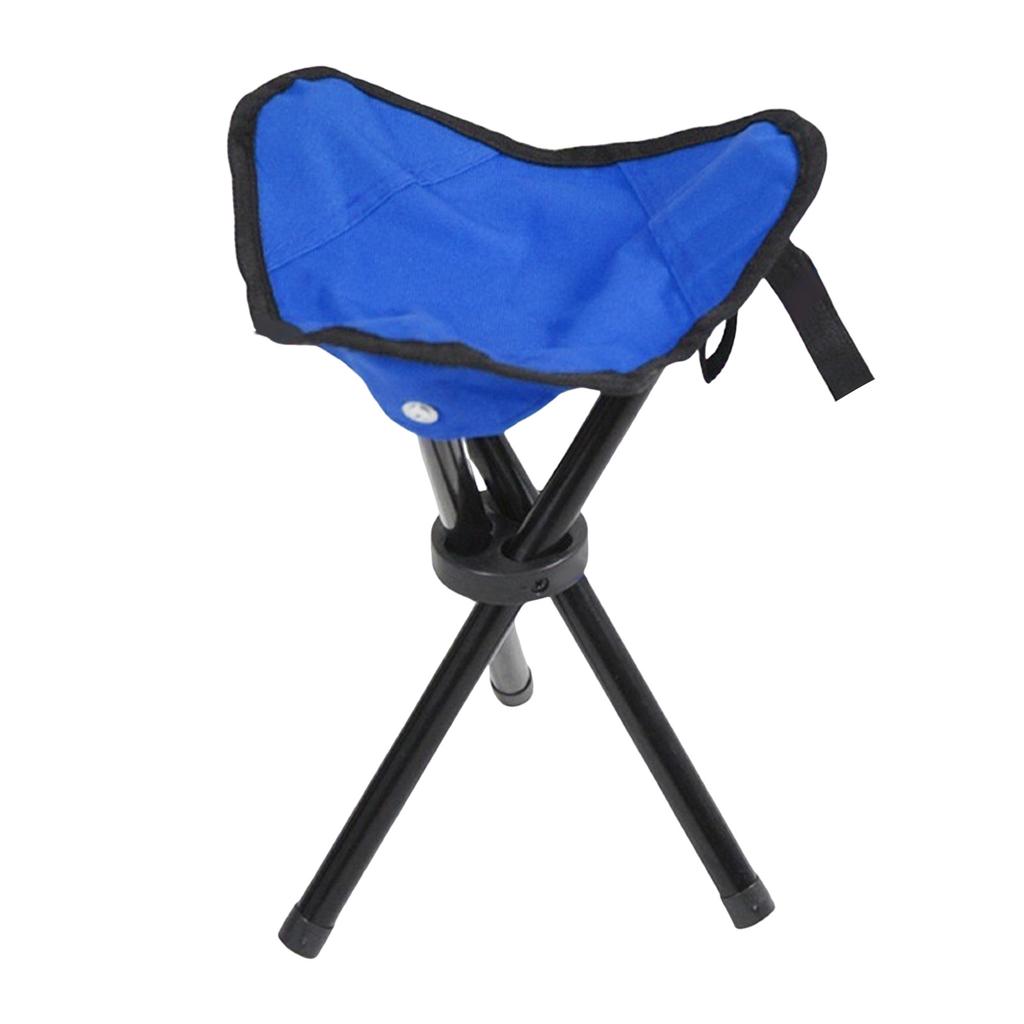 Klappbarer Sitz Dreibeinstuhl Dreibeinhocker für Outdoor Wandern Camping Angeln Verwendung Höhe 12 Zoll Faltbar 3 Beine Stuhl Tragbar