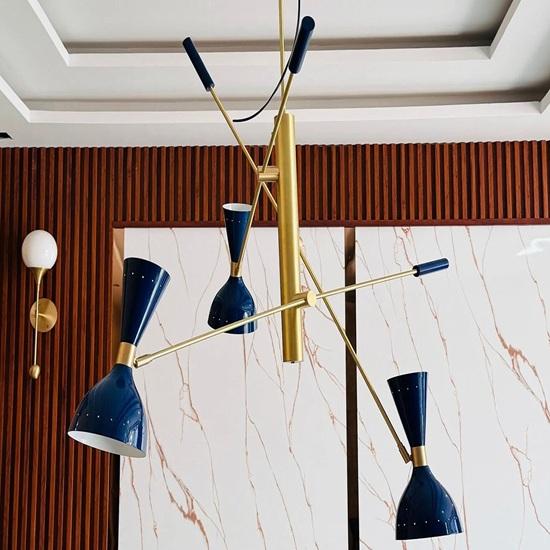 109.22 cm Brass Sputnik Chandelier Mid Century Modern Light Fixture Decorative Gift