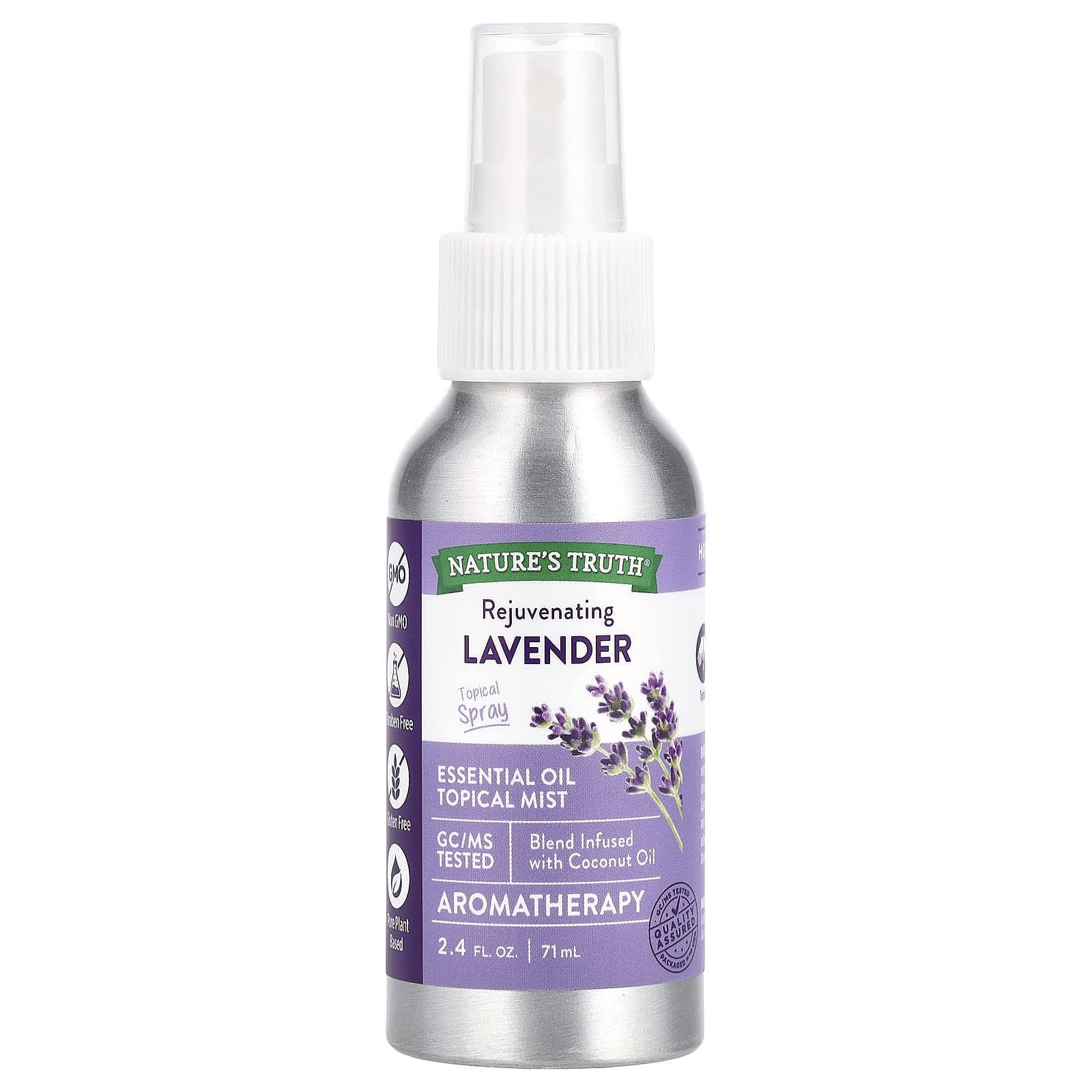 

Nature S Truth, Essential Oil Topical Mist, Rejuvenating Lavender, 71 Ml (2.4 Fl Oz)