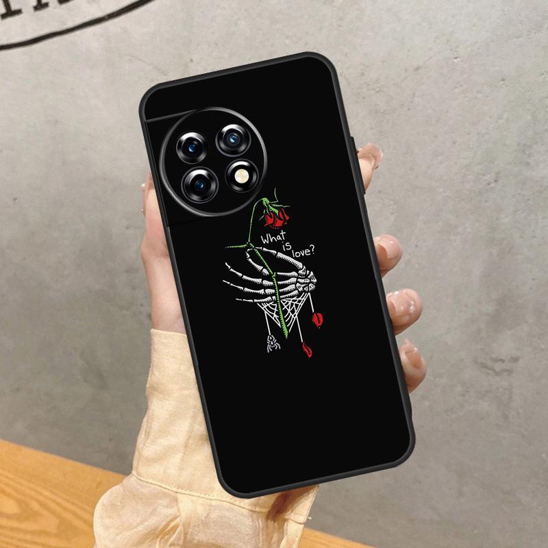 Skeleton Hand Rose Gothic Case For OnePlus 8 9 10 Pro 15 15R 13 R 12 11 13T 10T 8T Nord CE 5 2 3 4 Lite N20 N30 Cover