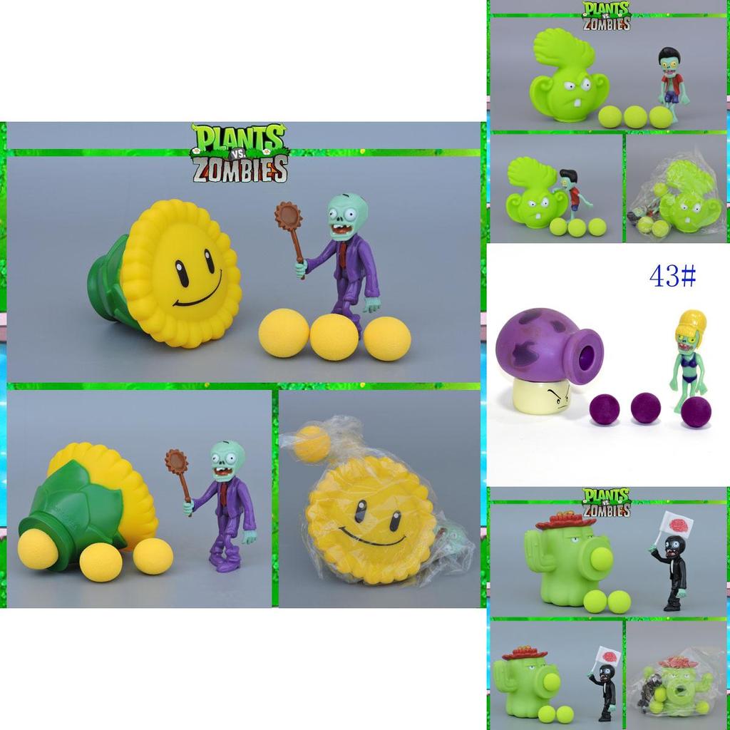 Plants V Zombies Pvc Plant Figures Bulk Pack For Kids And Collectors