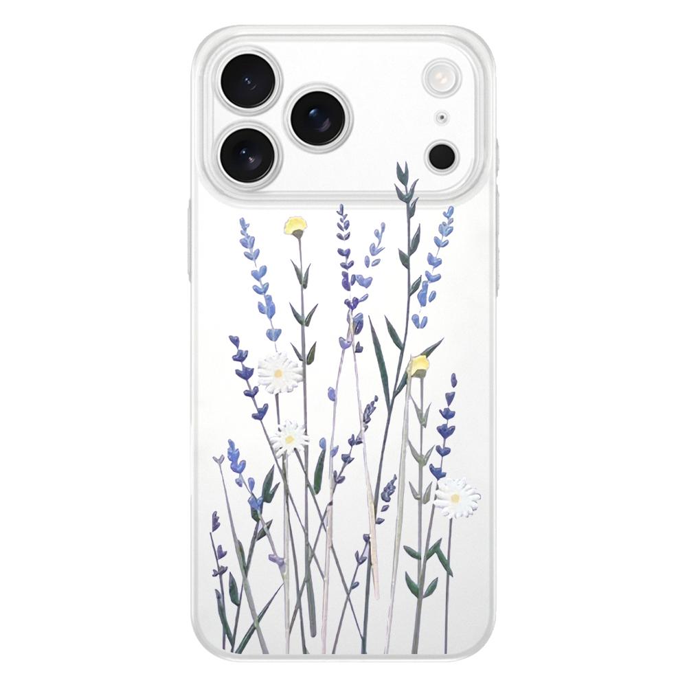 Sunflower Flower Lavender Purple Soft Clear Phone Case For iPhone 17 Air 16E 16 11 15 14 Pro MAX 12 13 7 8 Plus SE Easter Cover