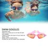 Swimming Goggles Fogproof HD Waterproof Silicone Wide View Swim Glasses for Adults Children Pink