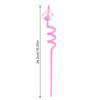 6Pcs Dog Paw Straws Birthday Party Supplies Reusable Drinking Straw Party Favors Sequin Quicksand Dog Paw Straws For Kids Party