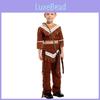 Boys Native American Outfit Featuring High Quality Polyester Fabric For Cosplay Events