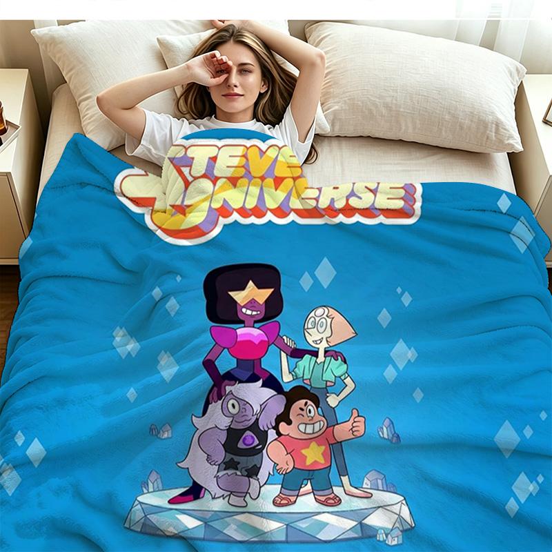 Coperta di Flanella con Stampa di Steven Universo Alta Qualità Calda Confortevole Coperta per Tutte le Stagioni Perfetta per Regali Arredamento per la Casa