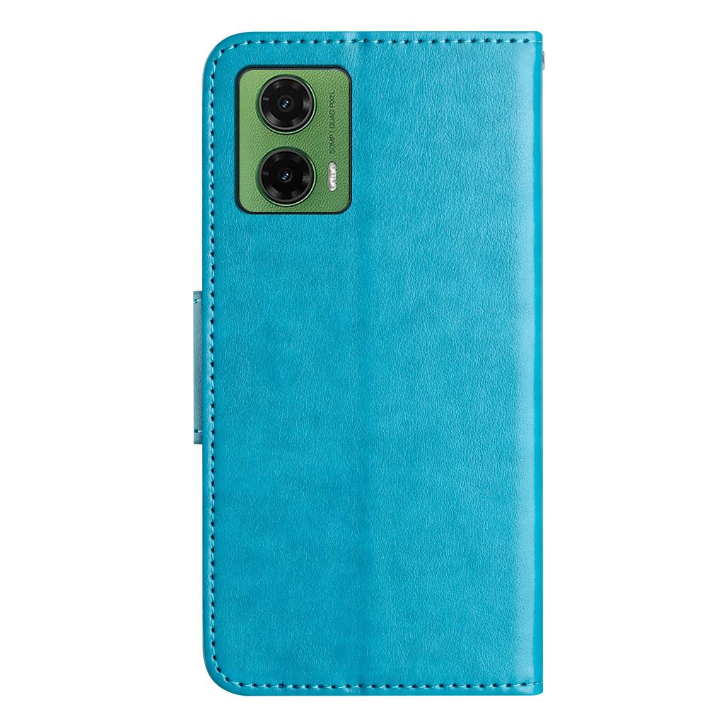 For Motorola Moto G35 5G Case Imprinted Mini Butterfly Leather Wallet Phone Cover