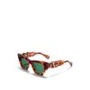 Valentino Garavani Sette Green Cat Eye Ladies Sunglasses Vls 166 B 52