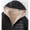 Hooded Fit Women Jackets Autumn Winter Mid-length Office Cotton Coats Warm Lamb Fleece Parkas