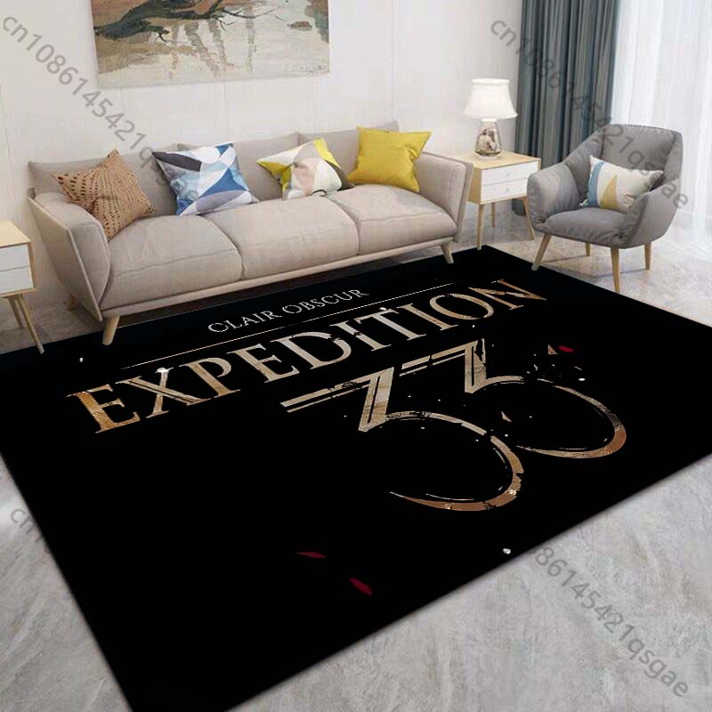 Multi-Size Clair Obscur E-Expedition Pattern Carpet for Living Room Bedroom Sofa Home Decor Non-slip Floor Mat Large Size