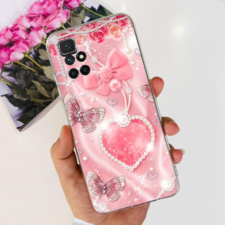 For Xiaomi Redmi 10 Case Fashion Butterfly Clear Silicone Soft TPU Protective Cover For Xiaomi Redmi 10 Prime 2022 Redmi10 Coque