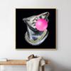 David Statue With Chain Canvas Prints Black Pop Art Poster Wall Decor David Blows Bubbles Poster Living Room Decor UnFrame