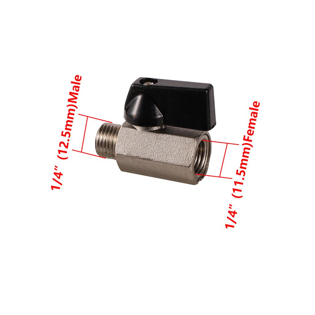 1/8" 1/4" 3/8" 1/2" BSP Male/Female Thread Mini Brass Ball Valve Air Compressor Switch Garden Irrigation Water Shut Off Valve
