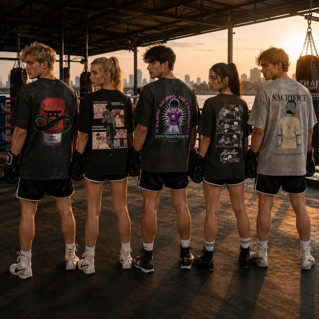 T-shirt Ippo Takamura Skull Skeleton Cartoon Anime MMA Boxing Muay Thai Kickboxing Print 3D Training Short Sleeve Fitness Gym Workout Sport Unisex