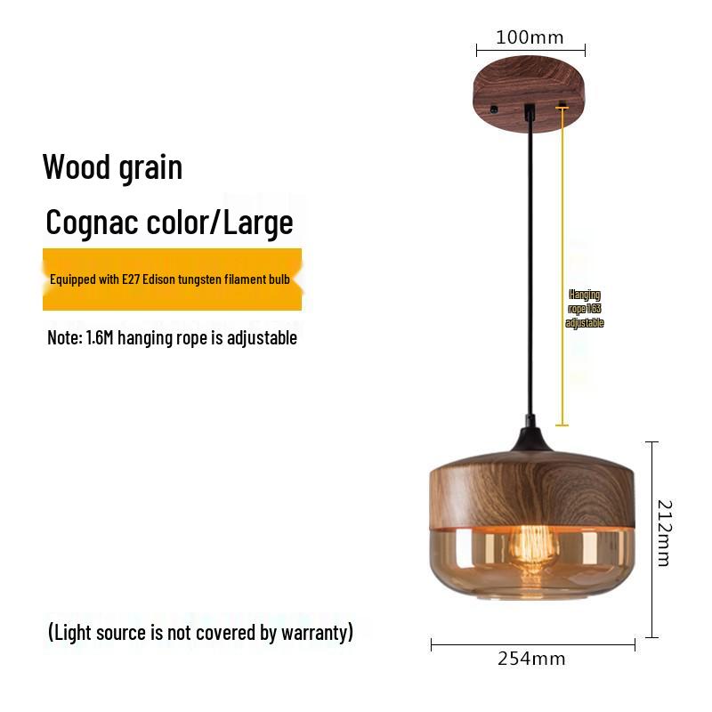 Industrial-Style Glass Ball Pendant Light for Restaurant & Bar