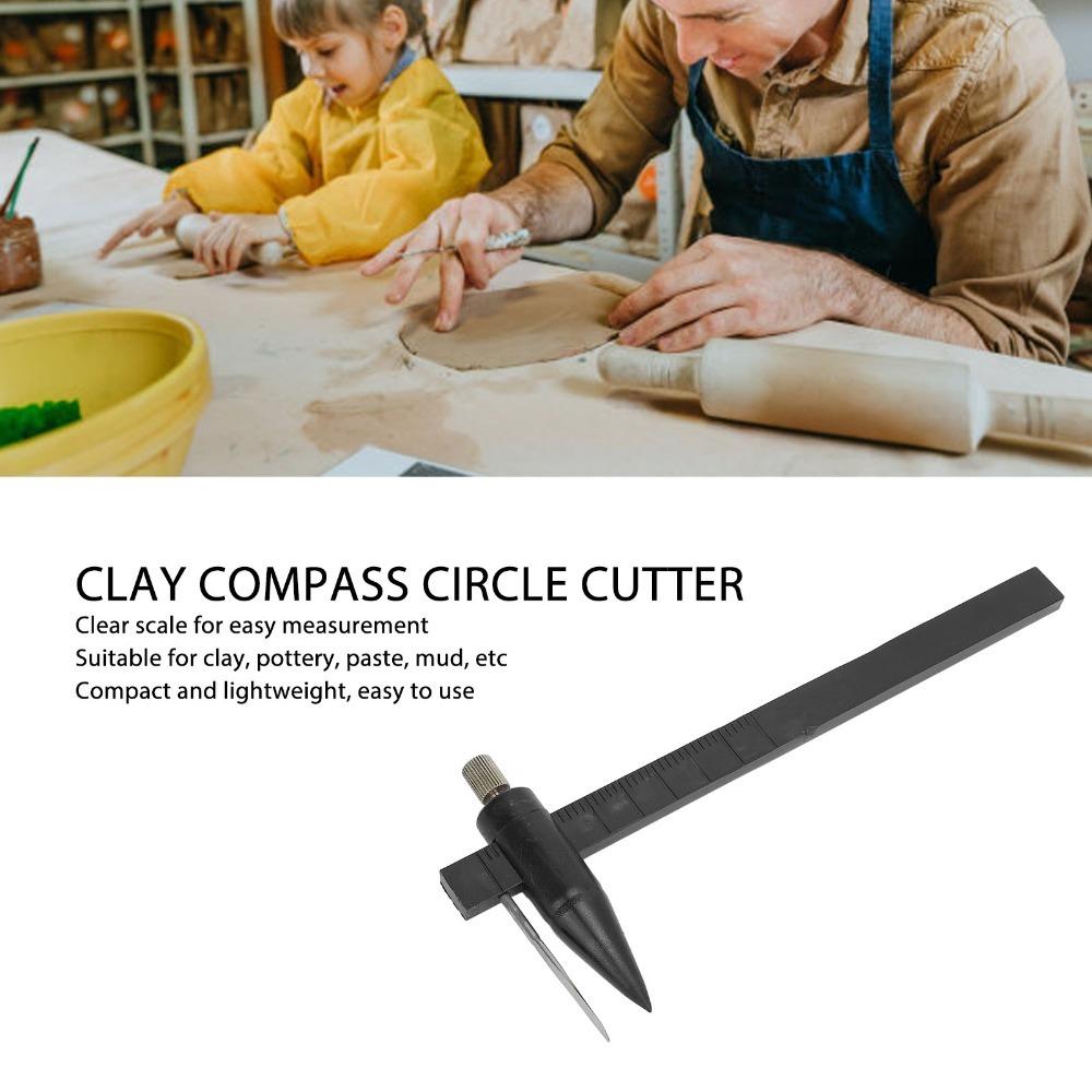 Professional Tool Circle Cutter Plastic Compass Caliper Measuring Tool  Pottery Crafting