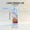 1PC London Ferris Wheel Scene 750ml Color Plastic Sports Water Bottle Leakproof Flip Straw Lid For Sports Office Home Use