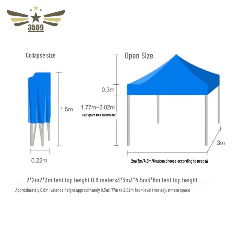 Outdoor Heavy-Duty Folding Sun & Rain Canopy