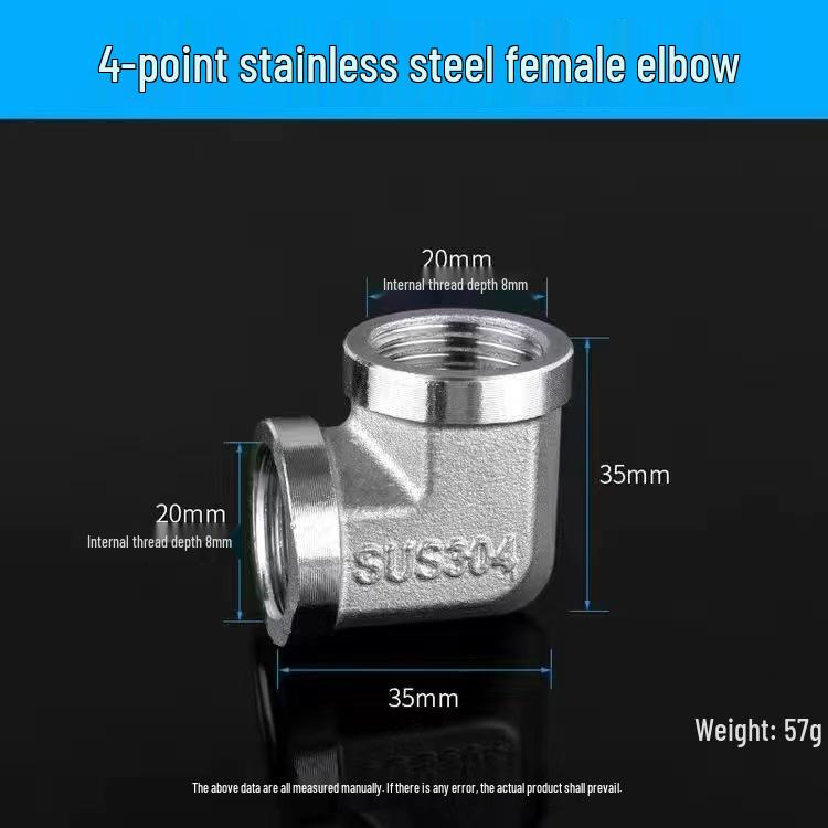 Oțel Inoxidabil Tee Cot Reductor cu Filet Interior: Accesoriu conductă instalații sanitare 6 puncte la 4 puncte