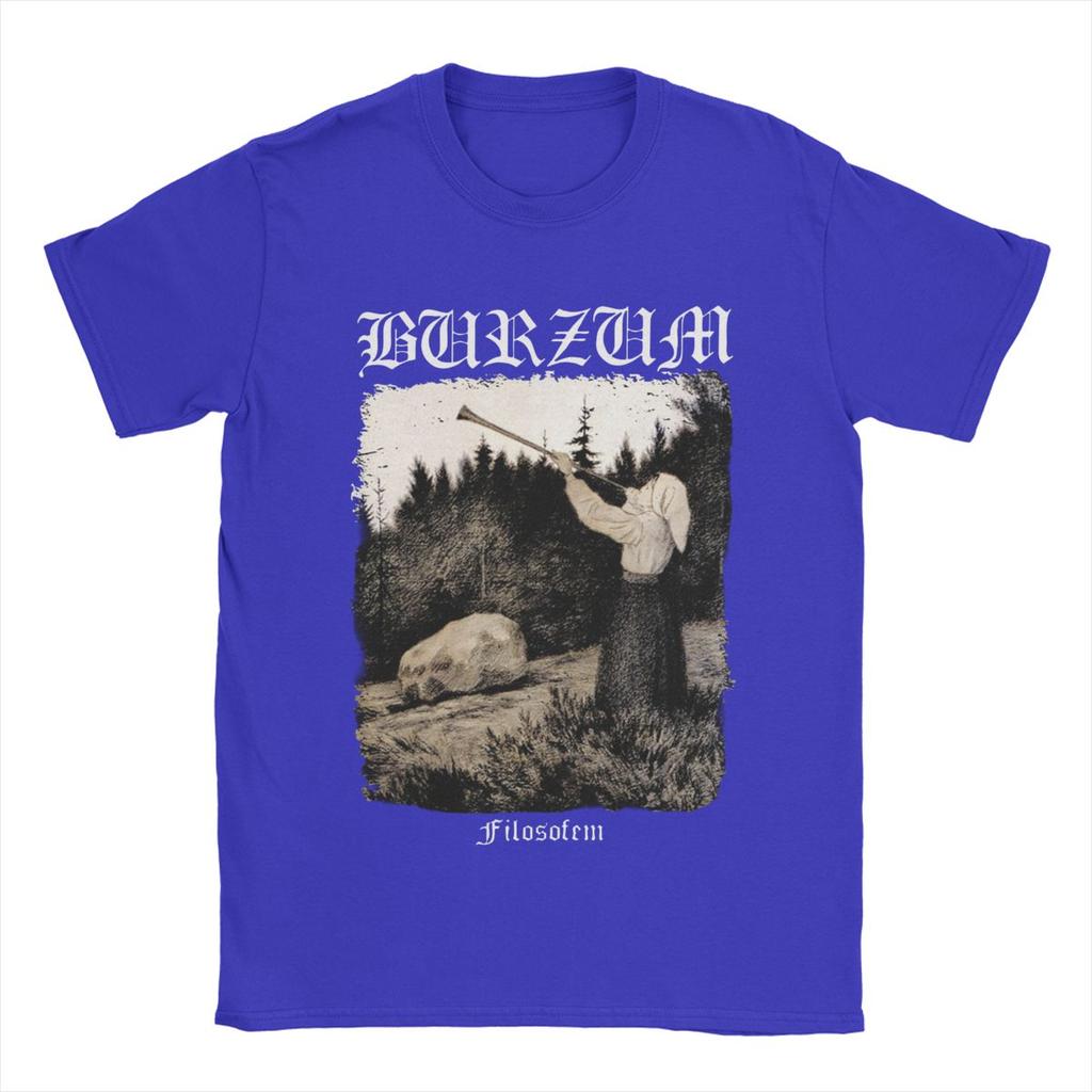 Burzum Blow The Trumpet T-Shirt Herren Baumwolle Erstaunliches T-Shirt Rundhalsausschnitt T-Shirts Kurzarm Kleidung Sommer